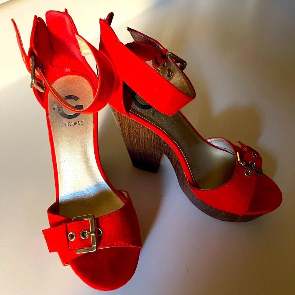 Guess Suede Wedges (Burnt Orange) for Sale!!
